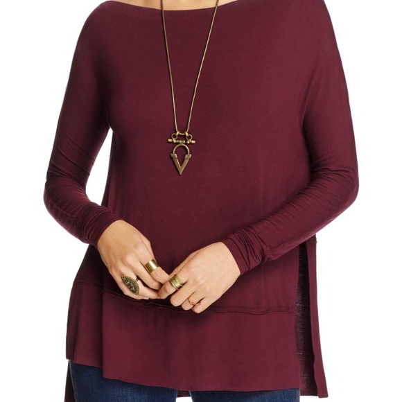 Free People Luna side slit tunic top - Picture 2 of 7